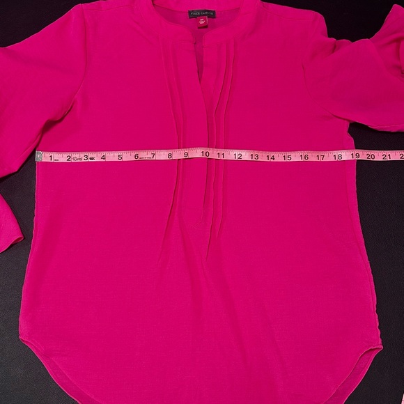 Vince Camuto Hot Pink Ruffle-Sleeve Blouse - Picture 4 of 7